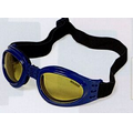 Blue Goggles w/ Shock Absorbent Guard & Foldable Frames